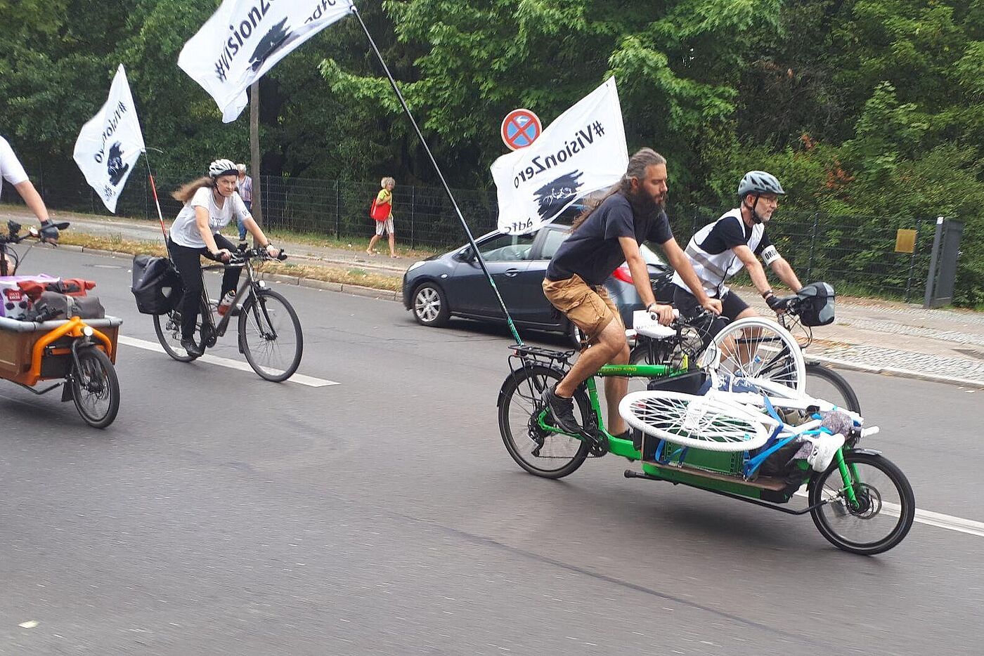 #VisionZero-Demo zur Geisterrad-Aufstellung