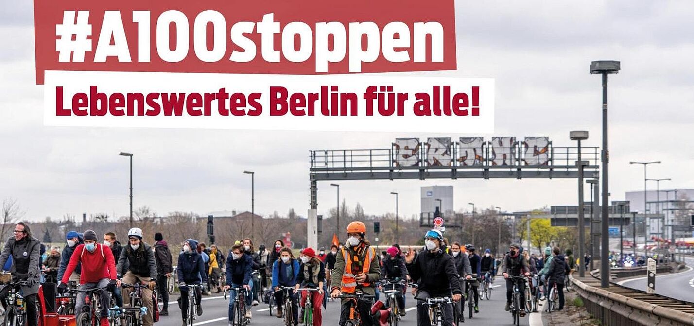 #A100stoppen: Fahrraddemo am 8. April 2022