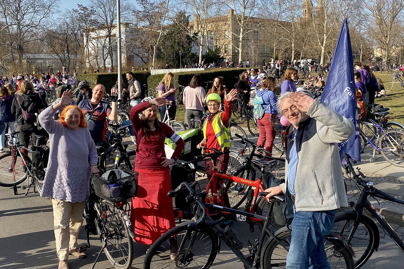 Beim Purple Ride 2025 am Mariannenplatz