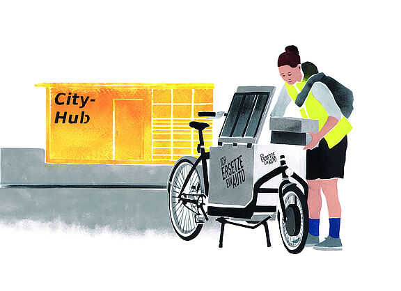 Wirtschafts- und Lieferverkehr wachsen: Setzt Berlin auf klimafreundlichen Transport, kann die Stadt den Verkehrsanstieg bewältigen.