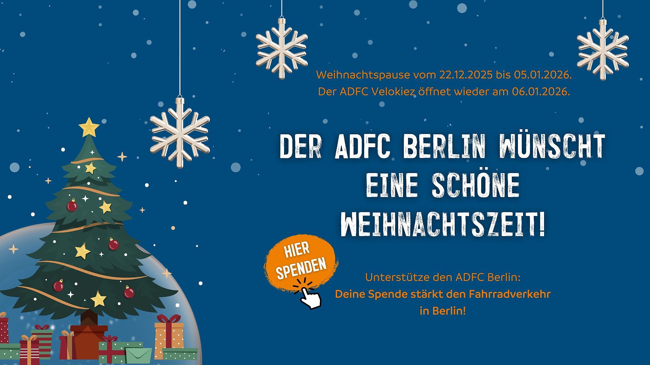 Weihnachtspause bis zum 5. Januar 2026