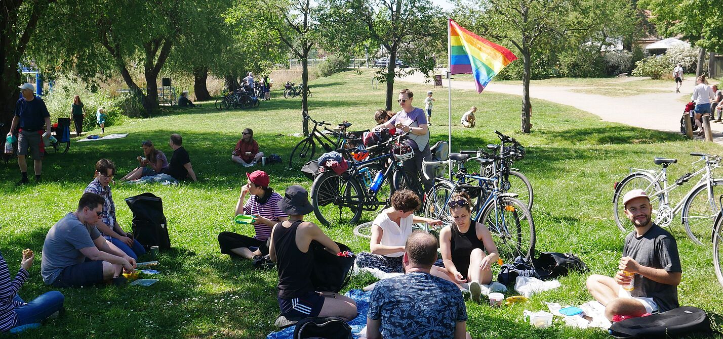 Das ADFC Berlin Queer-Netzwerk auf Netzwerk-Radtour