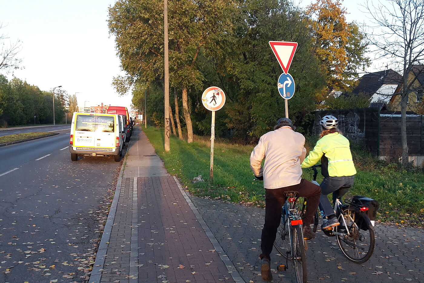 Radweg in Marzahn-Hellersdorf