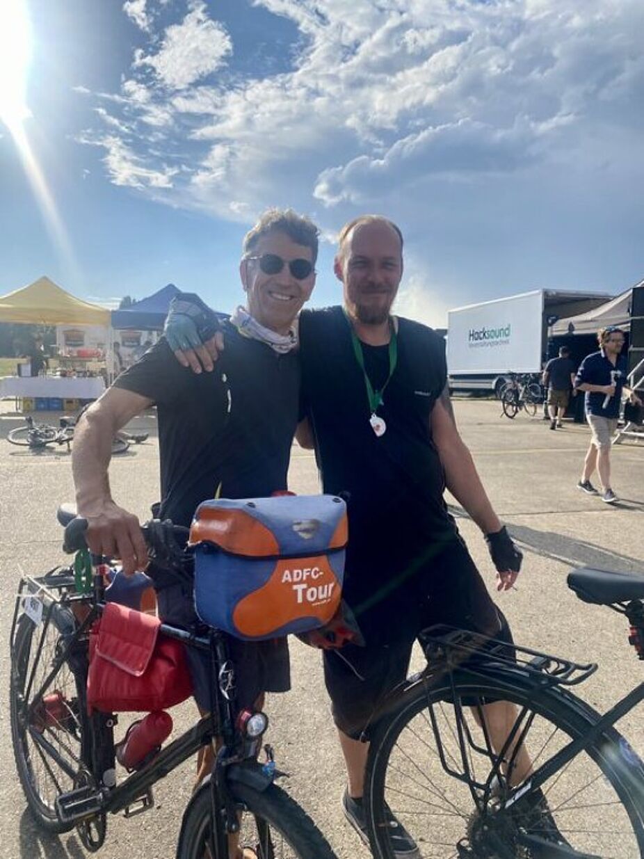 ADFC Aktive aus Berlin Lichtenberg bei der PSD Herzfahrt am 14.07.2024