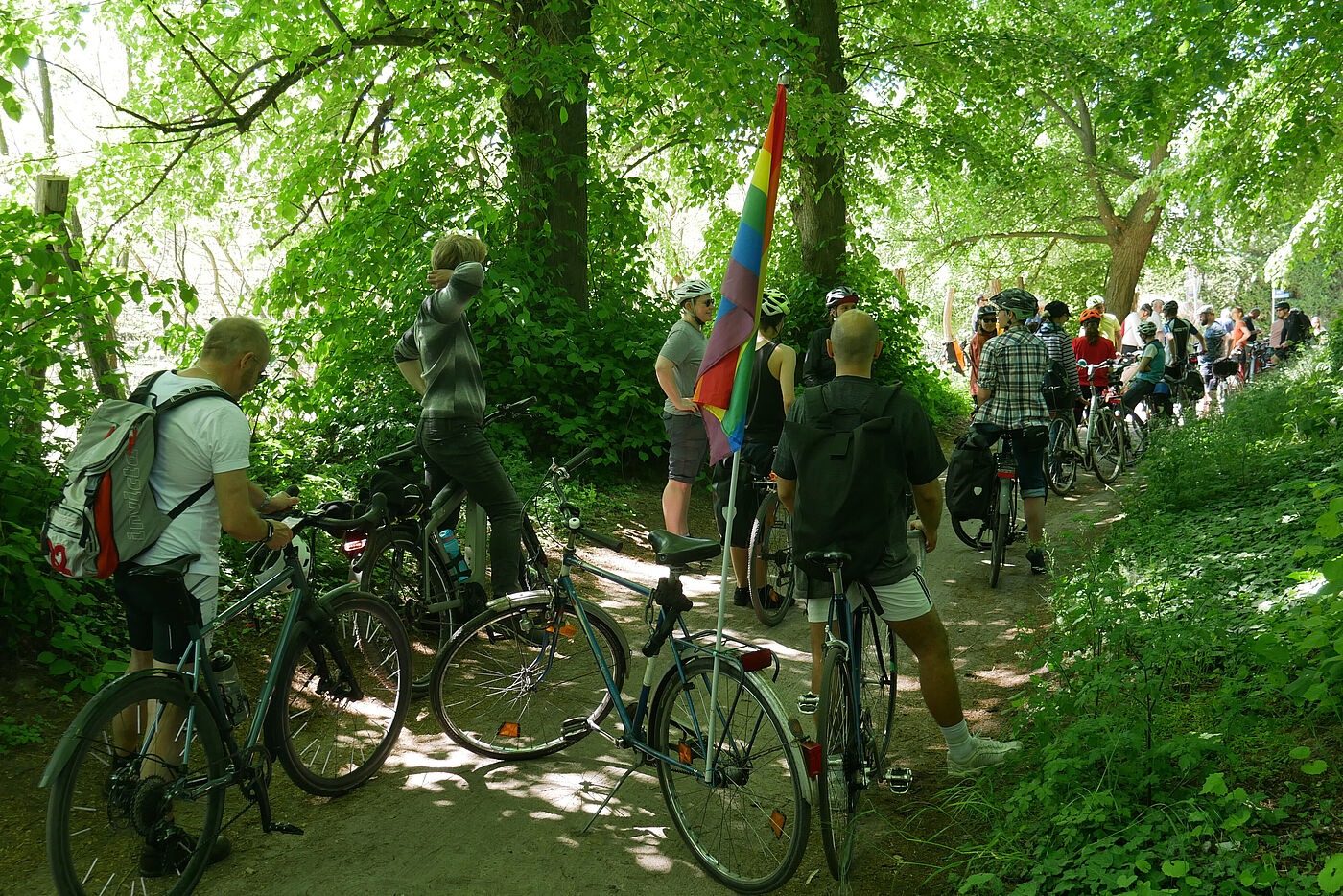 Das ADFC Berlin Queer-Netzwerk auf Netzwerk-Radtour