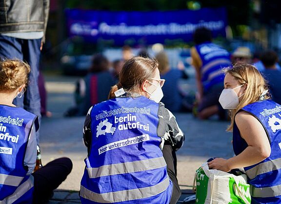 Unterschriftensammlung Verkehrsentscheid Berlin Autofrei
