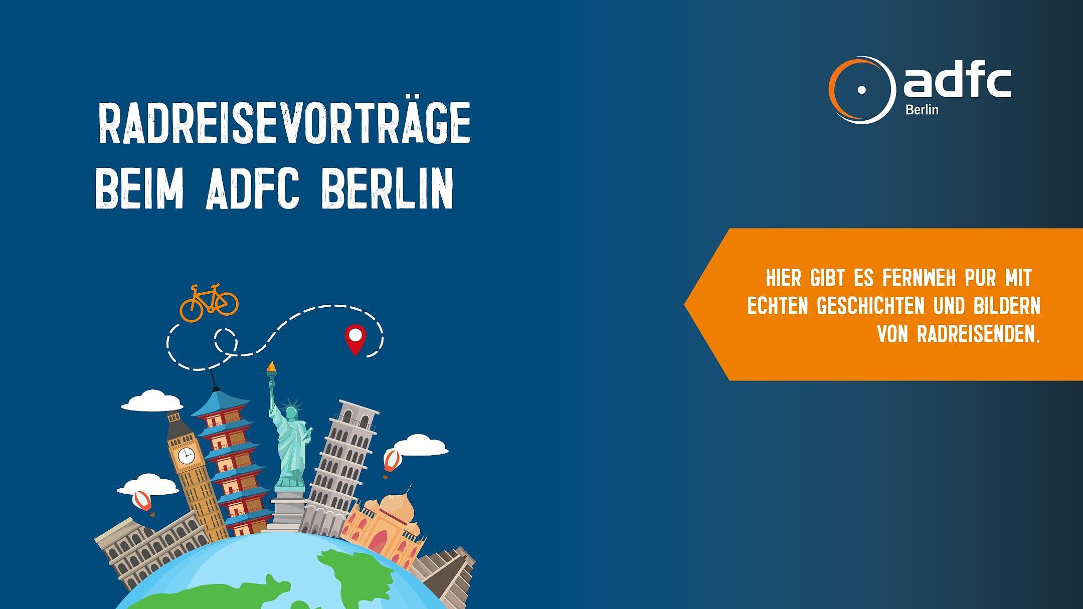 Radreisevorträge beim ADFC Berlin