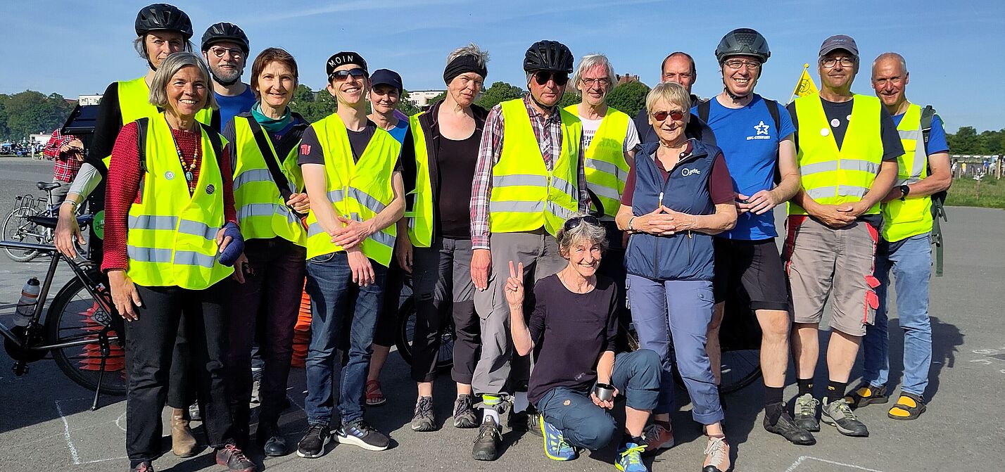 ADFC-Orga-Team für Fahrrad-Rallye am 09.05.2024