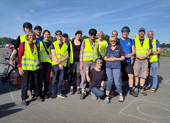 ADFC-Orga-Team für Fahrrad-Rallye am 09.05.2024