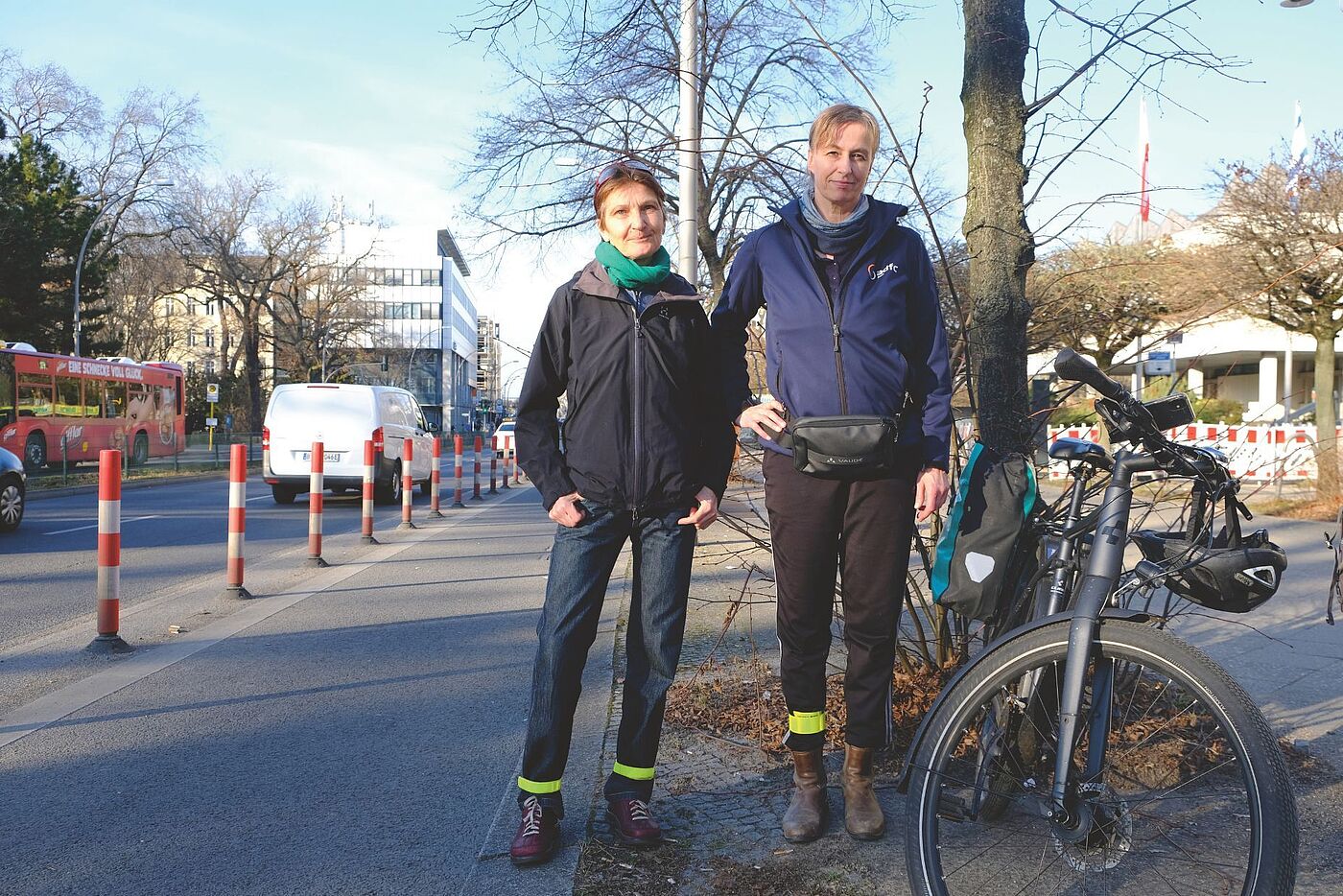 Mechtild Lutze und Claudia Thiele von den ADFC-Stadtteilgruppen Tempelhof und Schöneberg