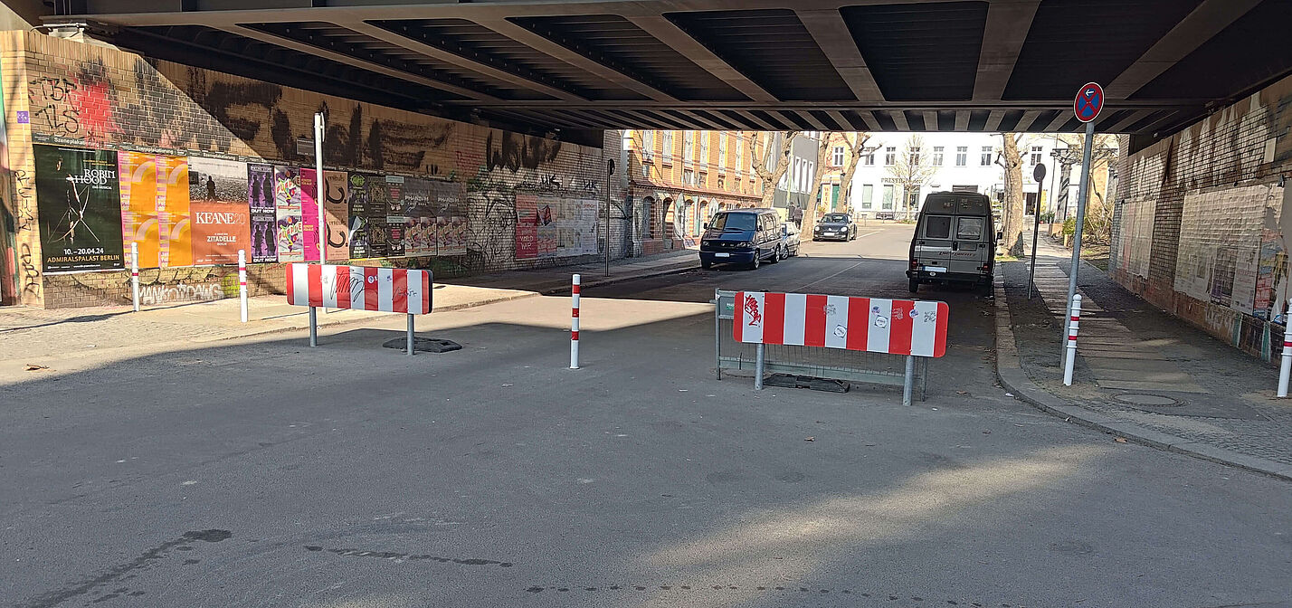 Der Poller in der Stadthausstraße