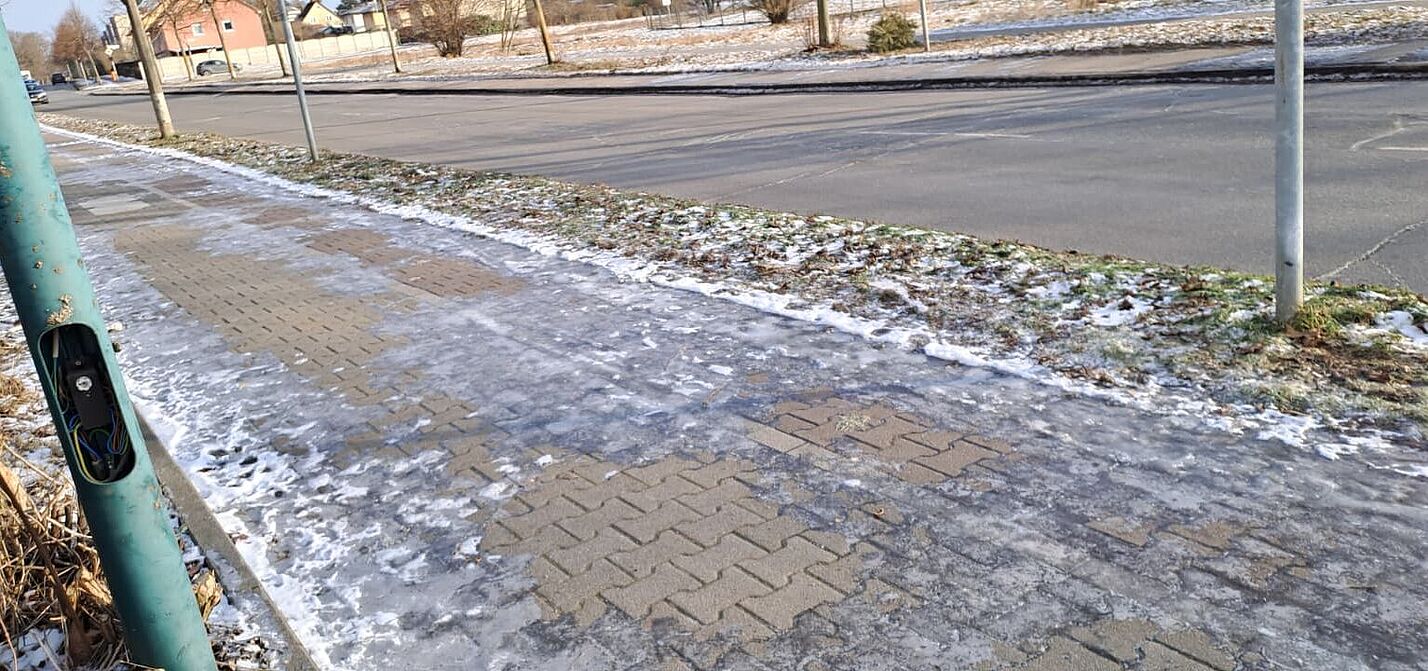 Winter in der Wernerstraße in Kaulsdorf