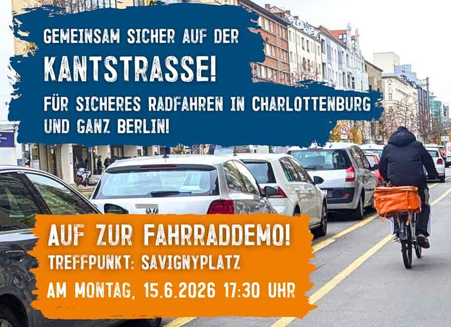 Sharepic der Kantstrassendemo 15.06.2026 Sharepic der Kantstrassendemo 15.06.2026
