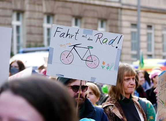 Schild beim Klimastreik September 2022