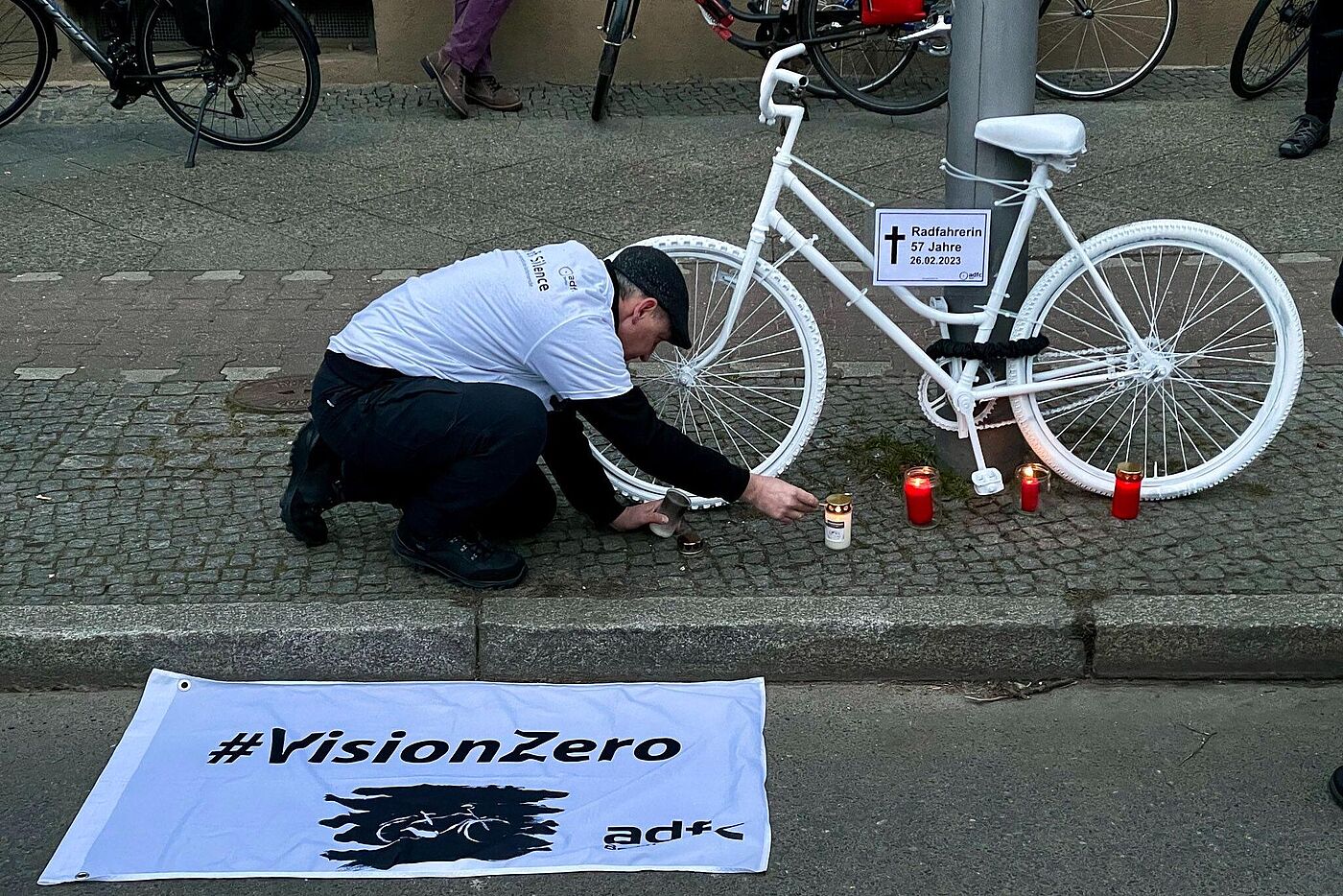 Geisterrad für getötete Radfahrerin in Lichtenrade