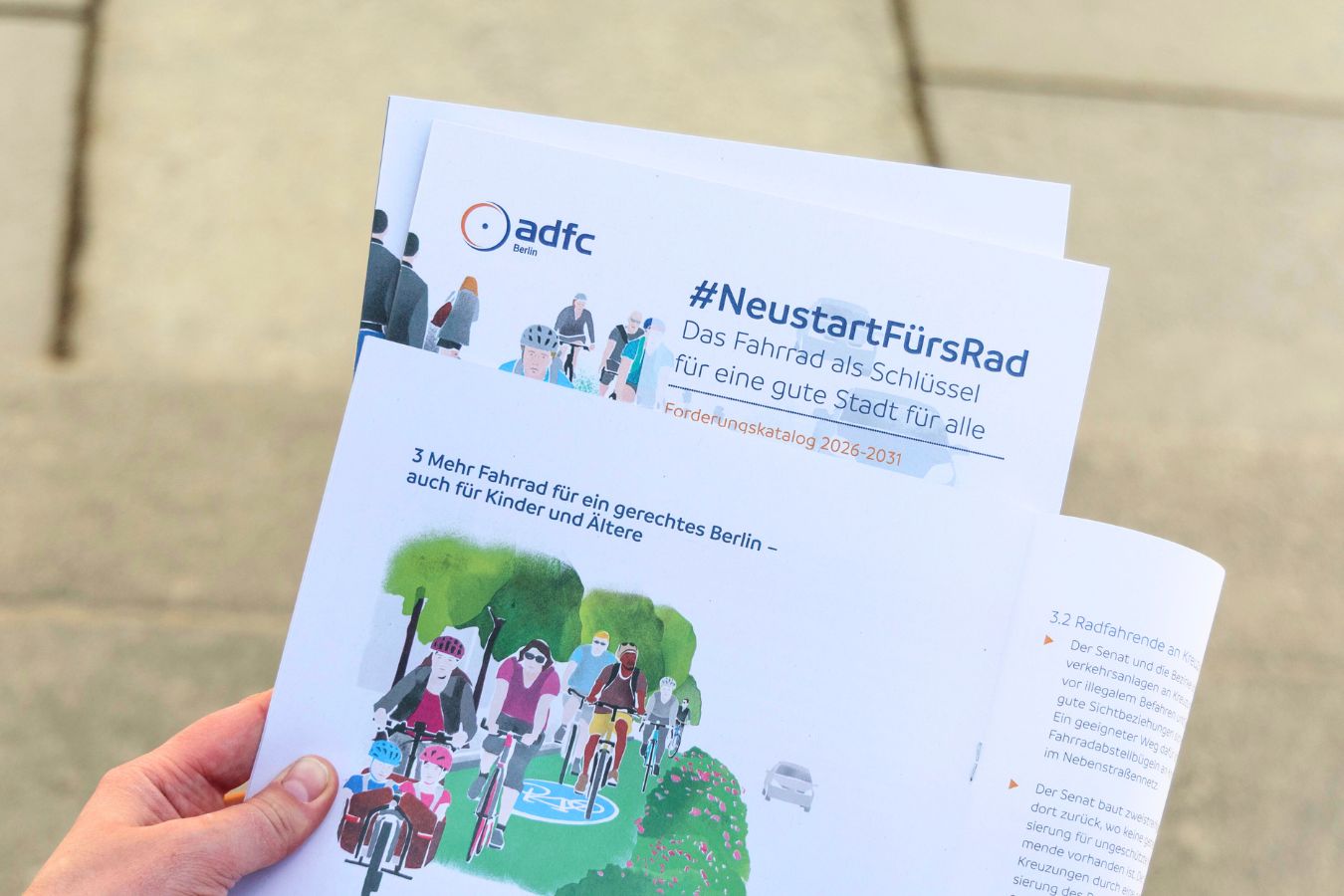 #NeustartFürsRad - Forderungskatalog 2026-2031 des ADFC Berlin