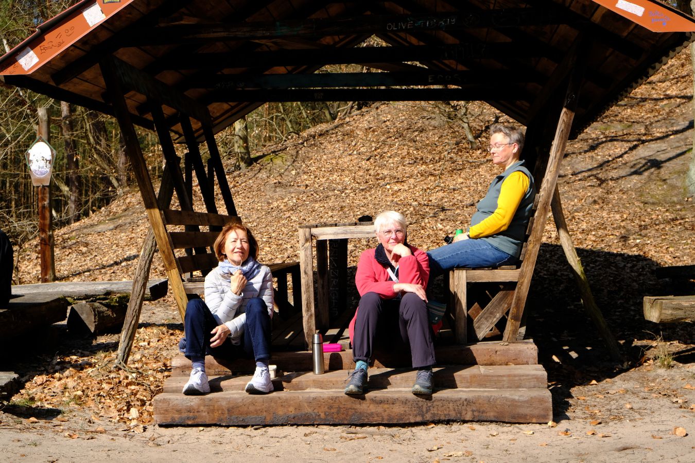 Pausen sind wichtig, Sonne tanken auch.