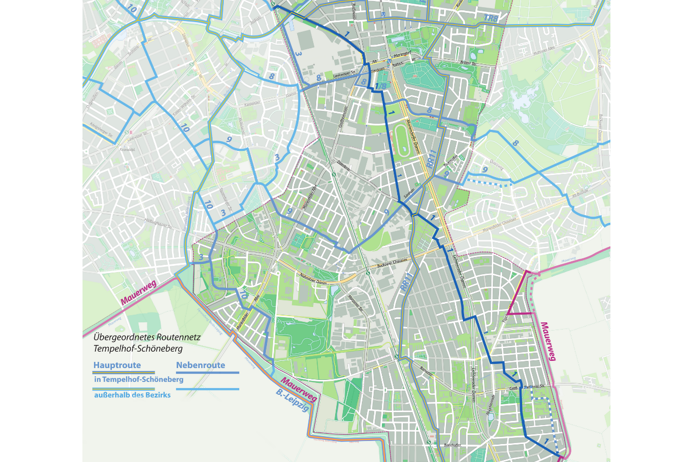 Kartenübersicht Bezirkscheck Tempelhof-Schöneberg