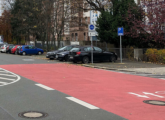 Fahrradstraße in Nürnberg