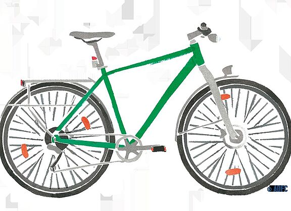 Fahrrad Seitenansicht Illustration