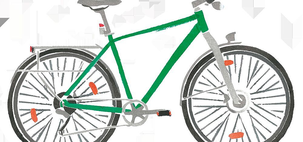 Fahrrad Seitenansicht Illustration